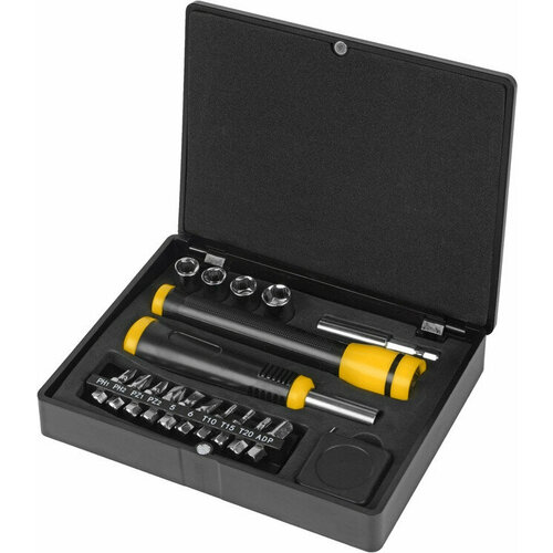 Набор инструментов Stac 18 предметов, черный/серебристый