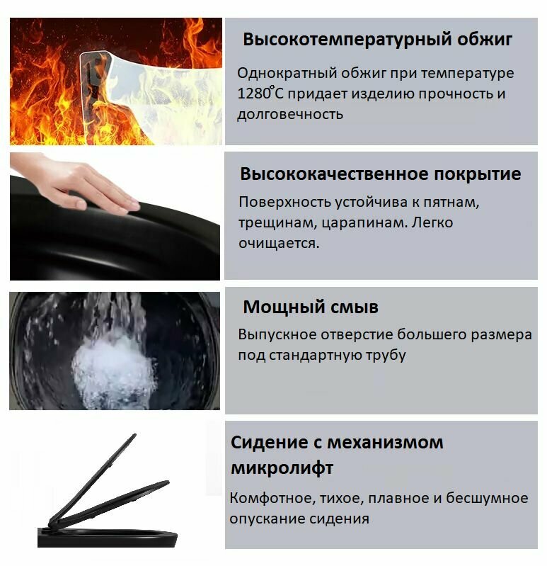 Унитаз подвесной Ceruttispa Mimi Aria безободковый - фото №11