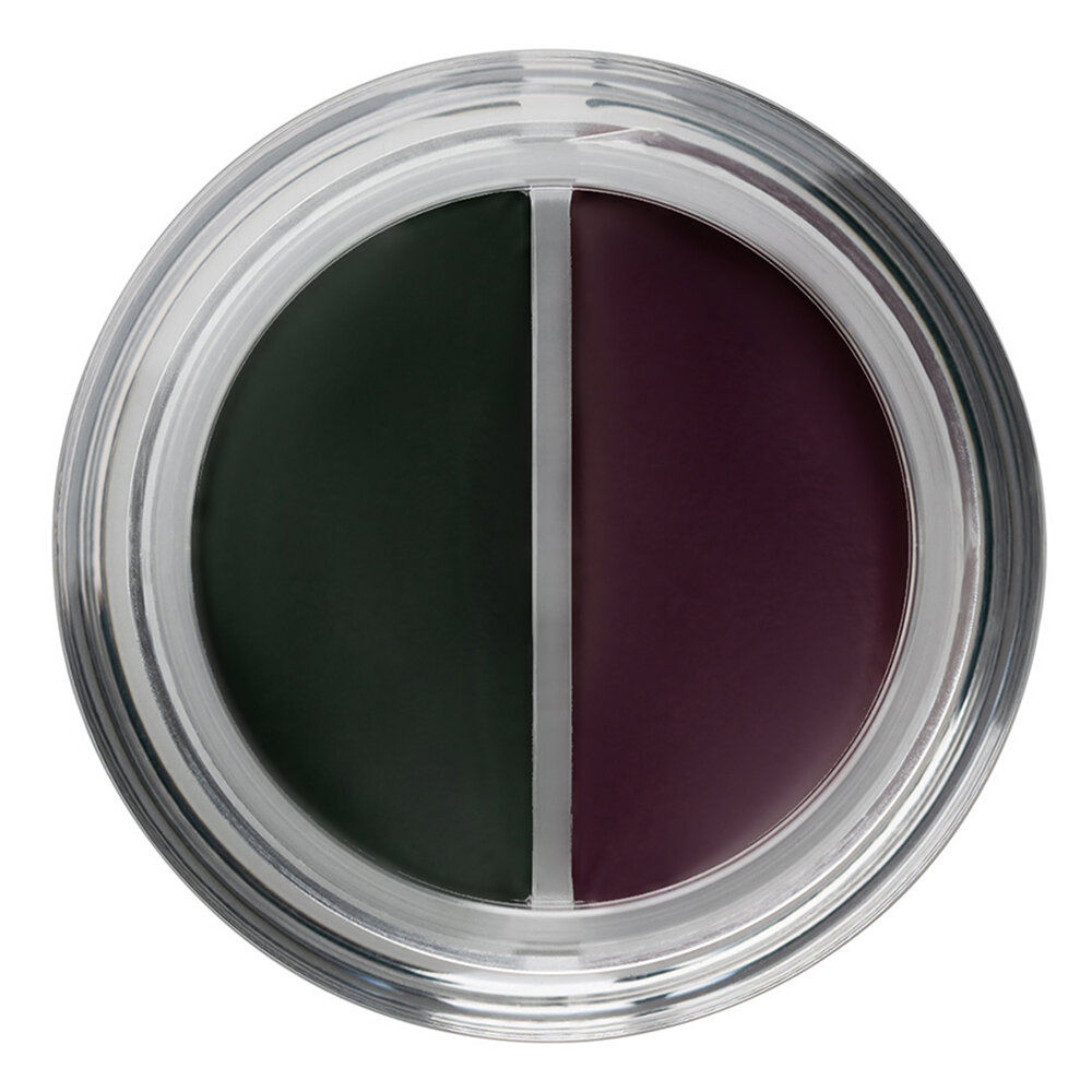 SHU Подводка для глаз гелевая двухцветная DOUBLE AGENT №13 пурпур и темно-зеленый