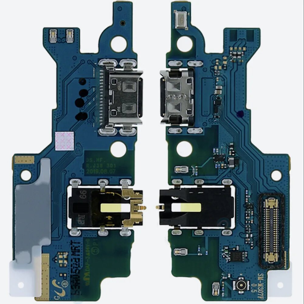 Шлейф (плата) для Samsung M215 / M307 / M315 (M21 / M30S / M31) системный разъём / гарнитура / микрофон