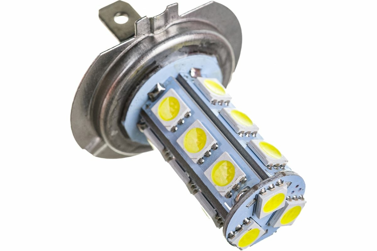 SKYWAY Автолампа диод H7 12V 18 SMD Блистер 1-контактная Белая Ближний дальний свет противотуманная S08201021