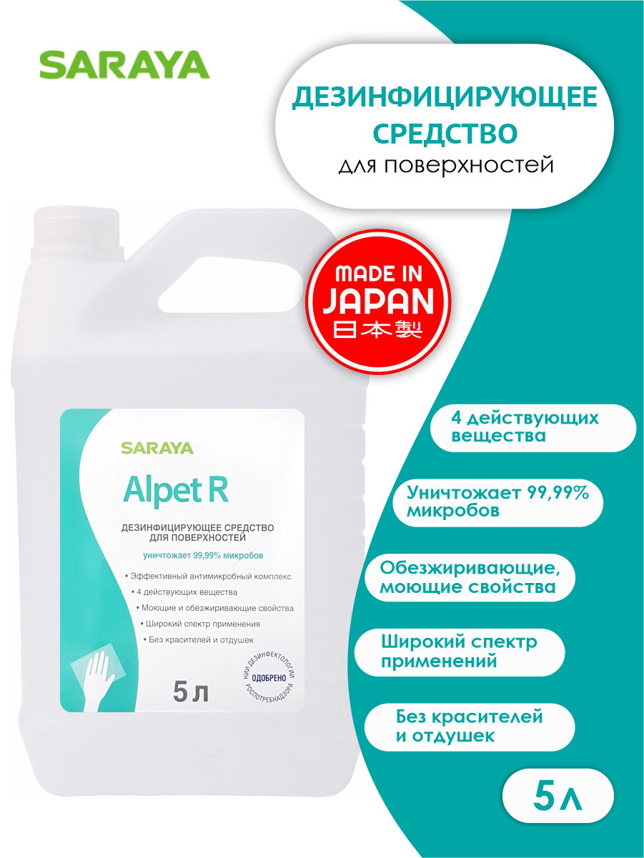 Дезинфицирующее средство Alpet R (Алпет Р) 5 литров