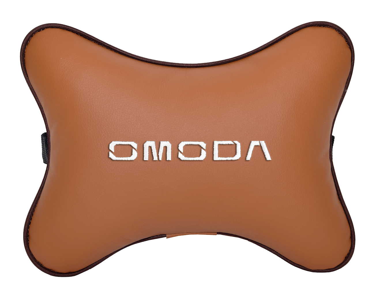 Подушка на подголовник экокожа Fox с логотипом автомобиля OMODA