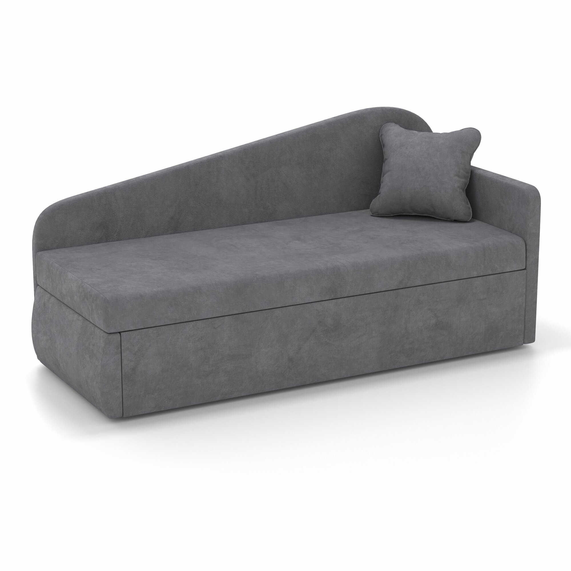 фото Тахта Лайт, мягкая кровать-тахта, с мягким изголовьем, тахта двухспальная