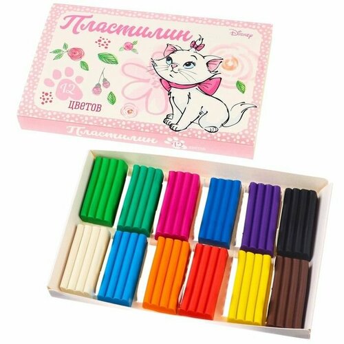 Пластилин 12 цветов 180 г Мари Коты-аристократы 502₽