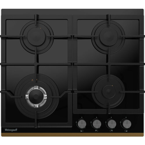 Варочная панель Weissgauff HGG 649 BGRGV WOK-конфорка 3 года гарантии автоматический электроподжиг Рукоятки Hi-Tech газ-контроль 1784000₽