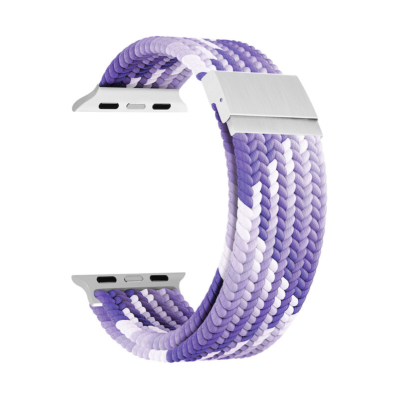 Ремешок Lyambda Pleione для Apple Watch 42-49 мм Purple/White