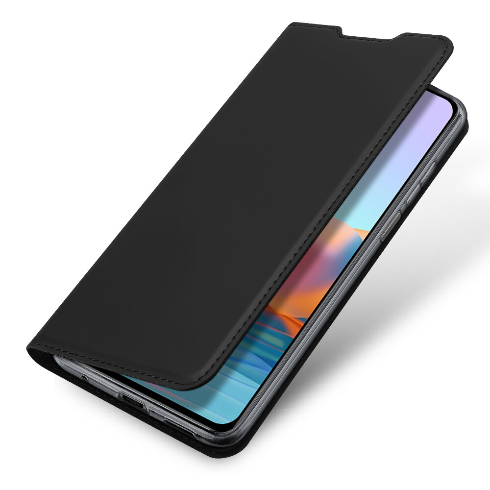 Чехол книжка для Xiaomi Redmi Note 10 Pro Dux Ducis черный
