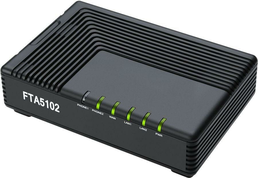 Шлюз IP Flyingvoice FTA5102E2, черный