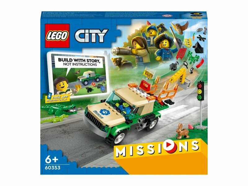 Конструктор LEGO City 60353 Миссии по спасению диких животных