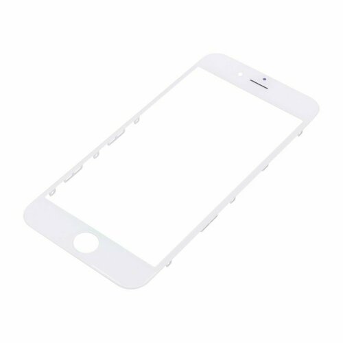 Стекло модуля + OCA + рамка для Apple iPhone 6 (в сборе) белый, AA