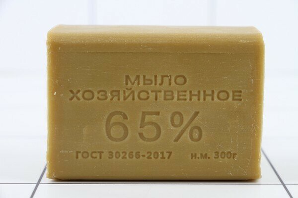 Мыло хозяйственное 300г 65% без обертки (42 шт.)