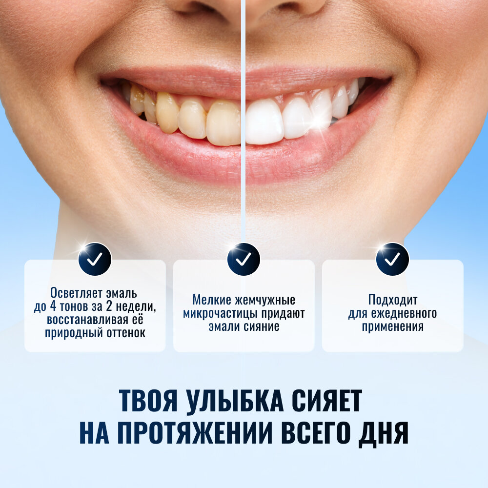 Зубная паста BlanX White Shock Crystal White, с мгновенным отбеливающим эффектом, 75 мл — фото 1
