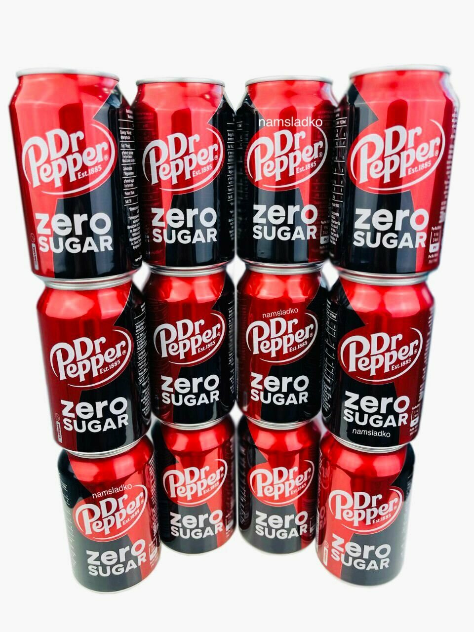 Газированный напиток Dr Pepper Zero 330 мл * 12 шт, Европа.