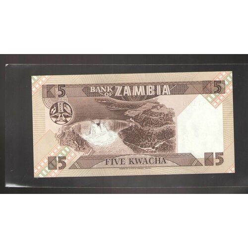 Банкнота 5 квача Замбии 1980-1988