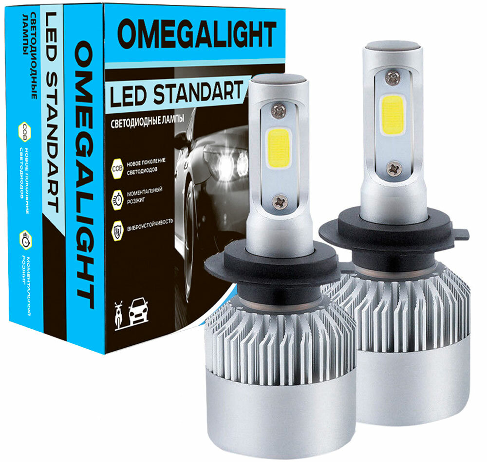 Комплект светодиодных LED ламп Omegalight H3 6000K