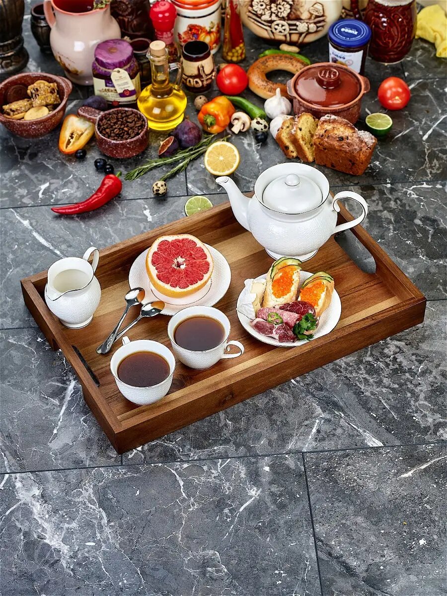 Поднос 54*35*5.5 см акация