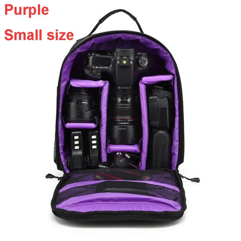 Водонепроницаемый рюкзак для DSLR камеры, purple small