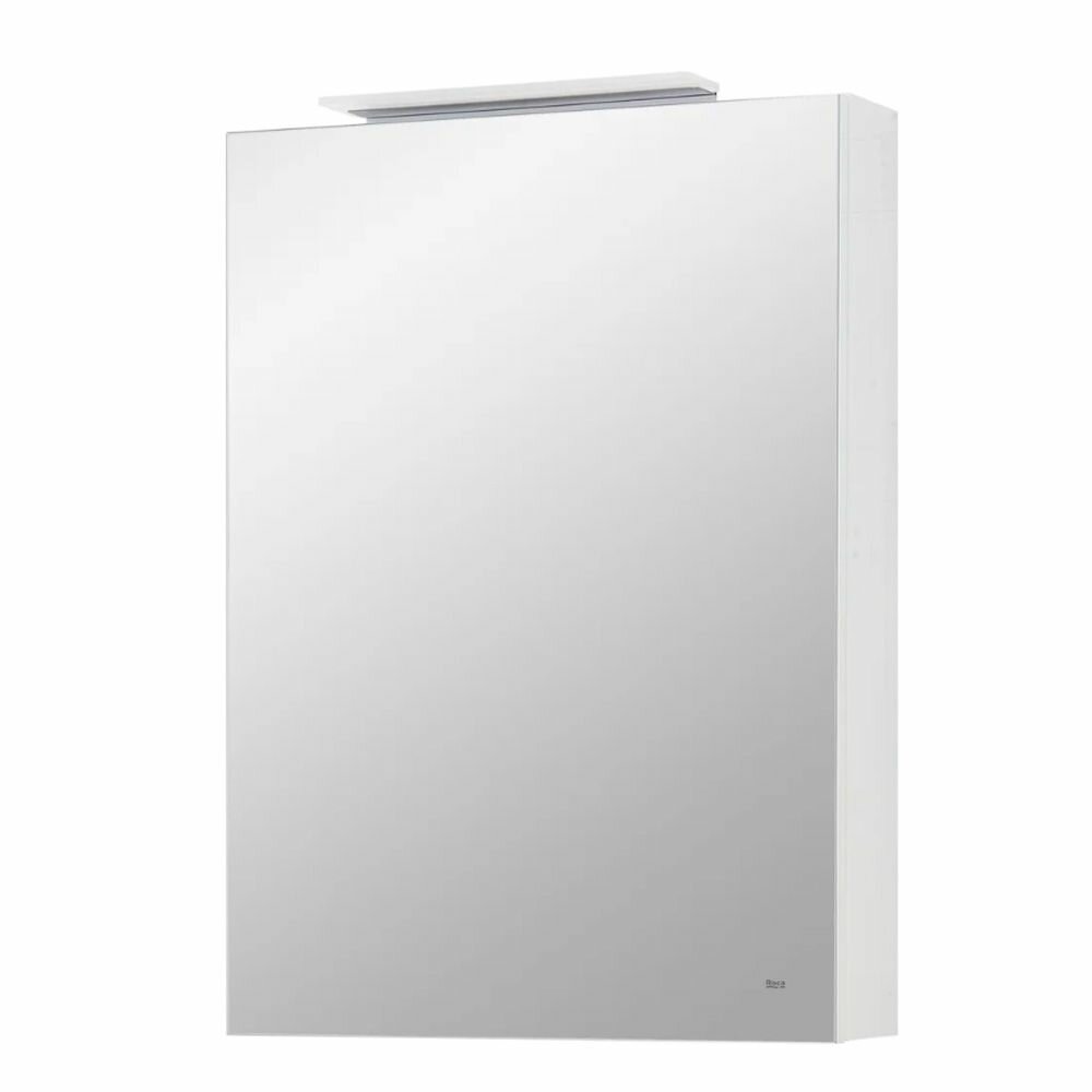 Зеркало-шкаф, петли слева, 500х700х137 мм, LED свет, белый матовый Roca Oleta A857643501