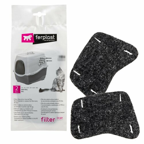 Фильтр угольный для закрытых туалетов для кошек Ferplast Bill и Maxi Bill (x2) (Marchioro)