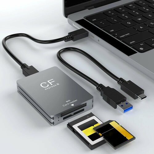 APWIKOGER 2 в 1 CFexpress Type B и SD Картридер USB 3.2