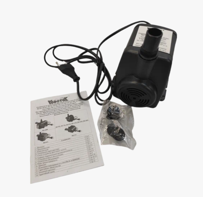 Насос для фонтана Vodotok HJ-1841 (40Вт 1800л/ч Н-2.5м кабель 18м)