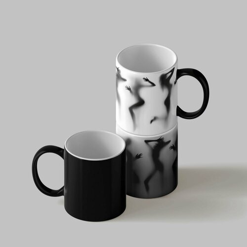 Кружка хамелеон с приколом и принтом 330 мл - девушки