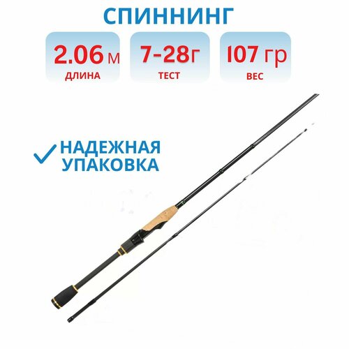 Спиннинг Nautilus Grinder GRS-692MH, 206 см. 7-28 гр