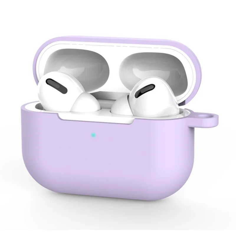 Силиконовый чехол для AirPods Pro, фиолетовый
