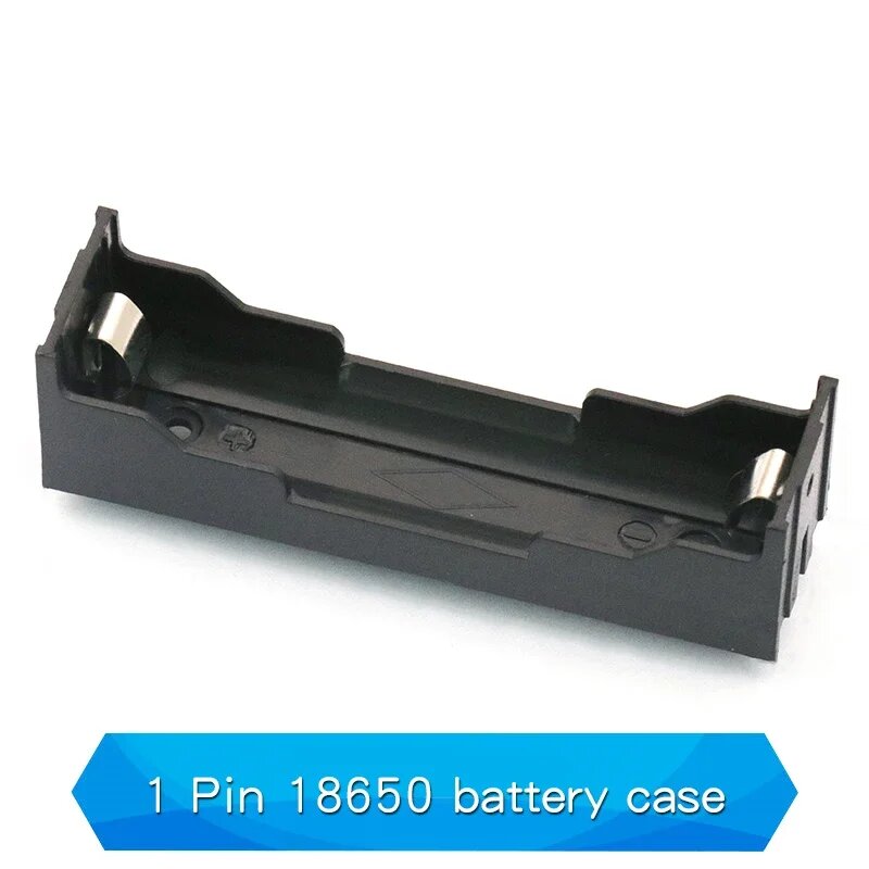 1 Pin 18650 battery case, черный