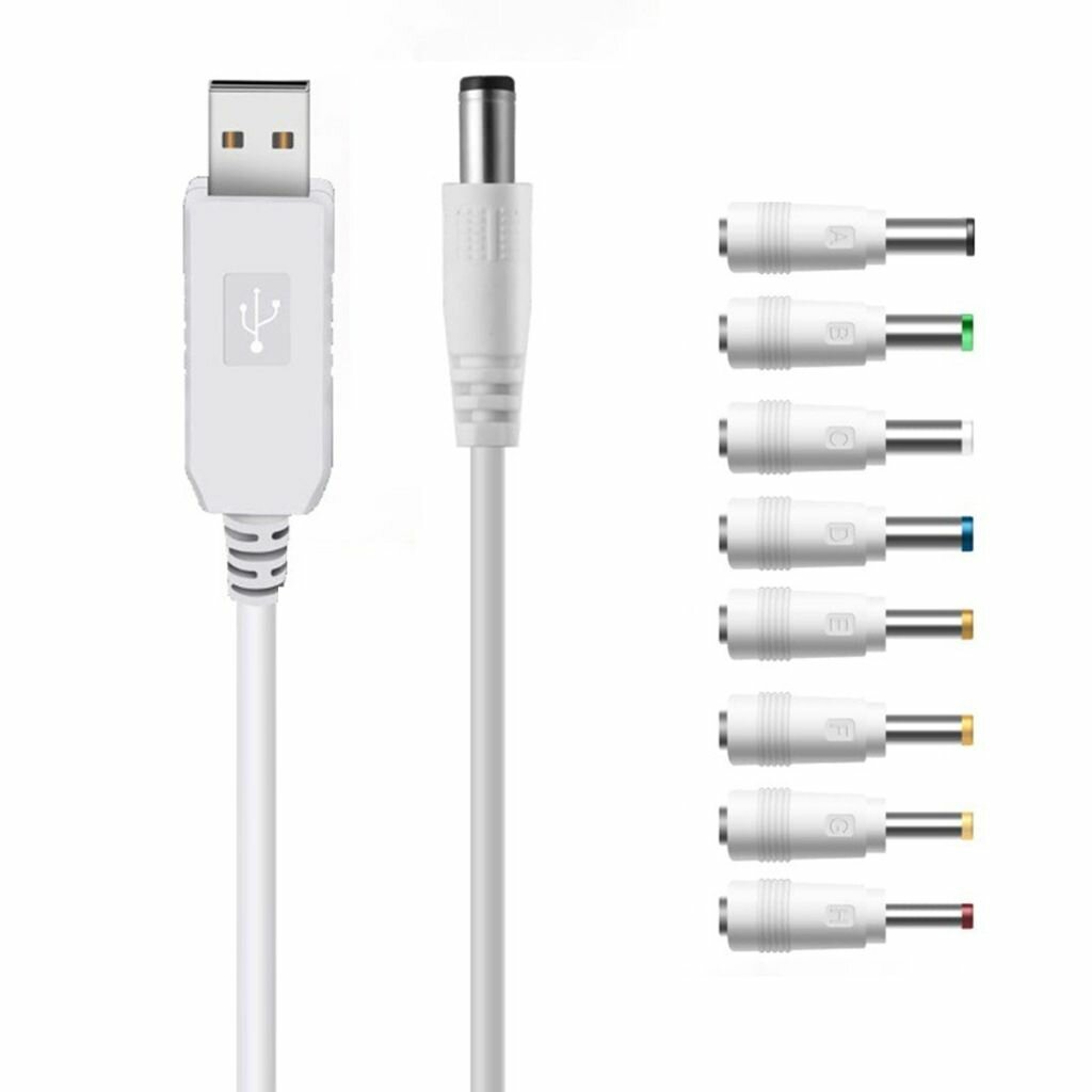 USB Boost к DC9V 12V кабель 5,5x2,1 мм