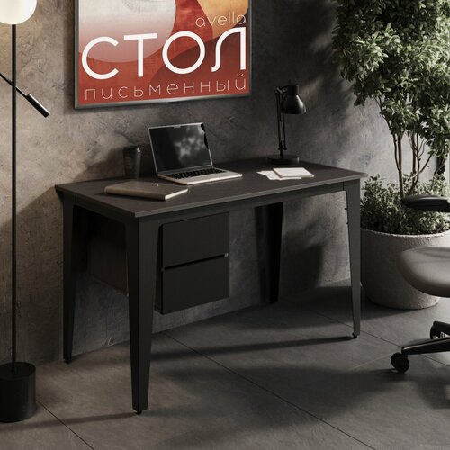 Изображение товара Стол письменный с ящиками компьютерный Avella Сланец Скиваро. Стол офисный рабочий стол для школьника не икеа