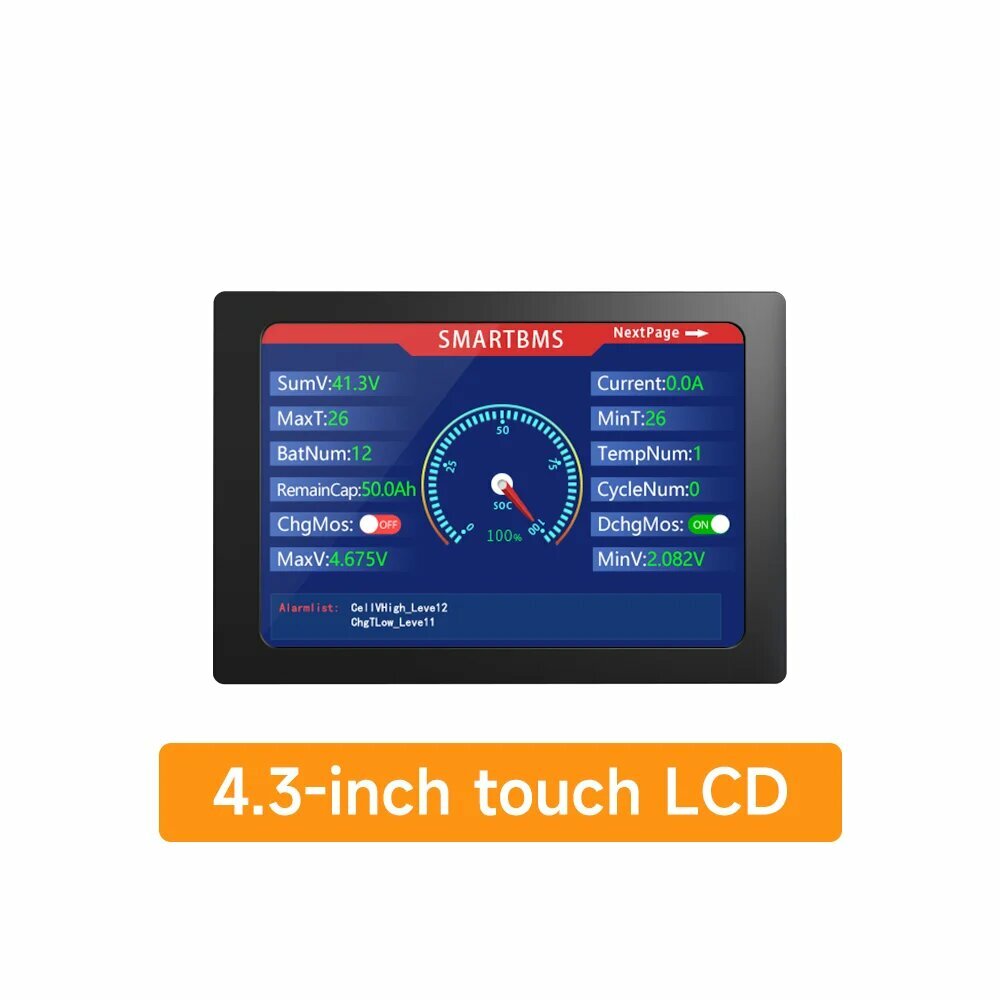 Плата дисплея питания USB R485, 4.3 inch Touch LCD