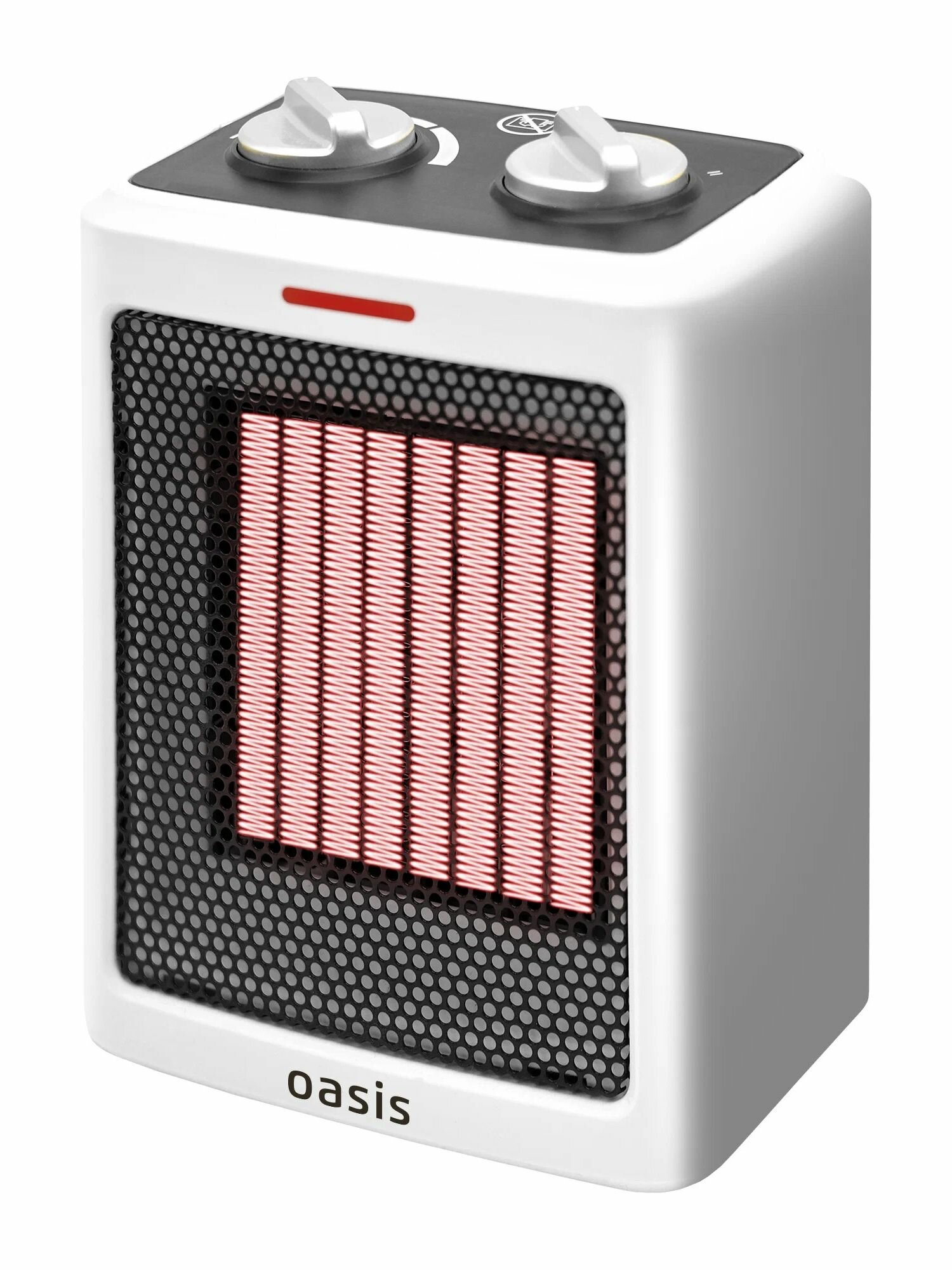 Тепловентилятор напольный для дома Оазис KT-15R Мощность 1500Вт Площадь обогрева 20кв. м Белый