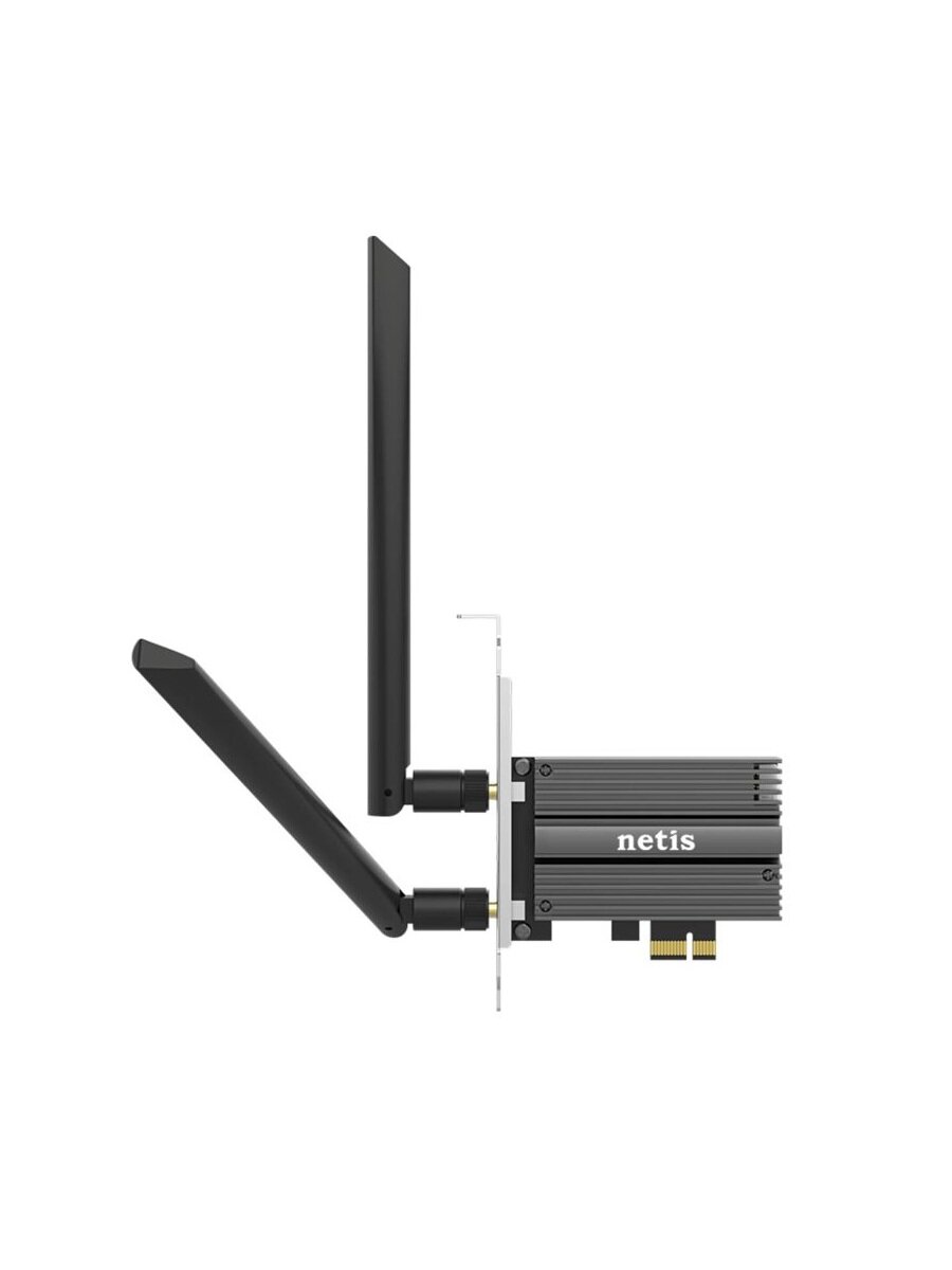 Адаптер netis F1, 2.4/5 ГГц, Wi-Fi, Bluetooth, PCI-Express, черный