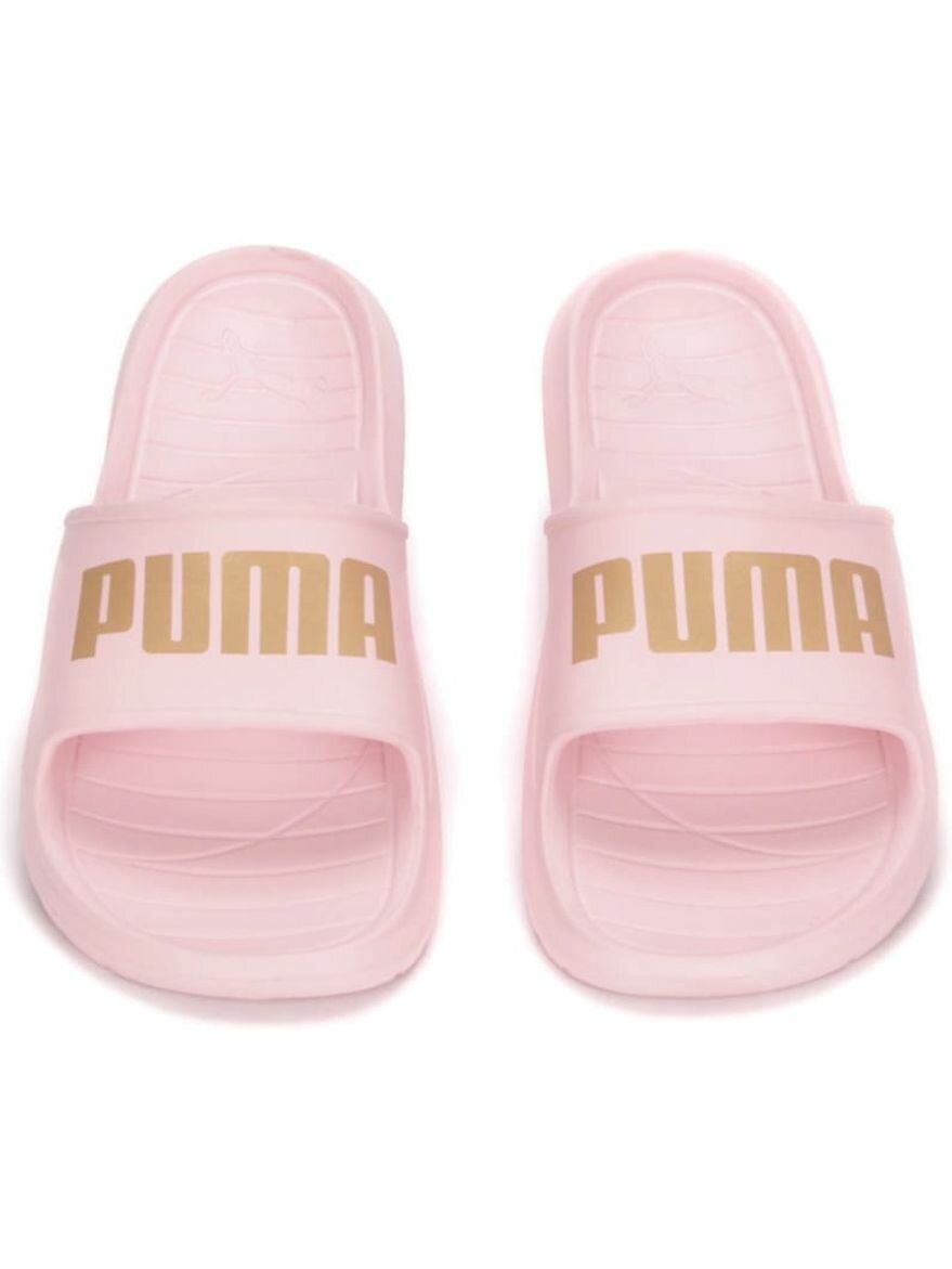 Шлёпанцы PUMA Divecat V2 Lite, размер 4 UK, белый/черный — фото 1