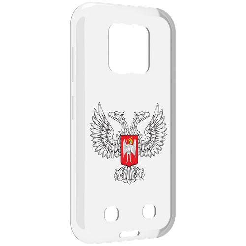 Чехол MyPads герб-ДНР-донецкая-народная-республика для Oukitel WP18 задняя-панель-накладка-бампер
