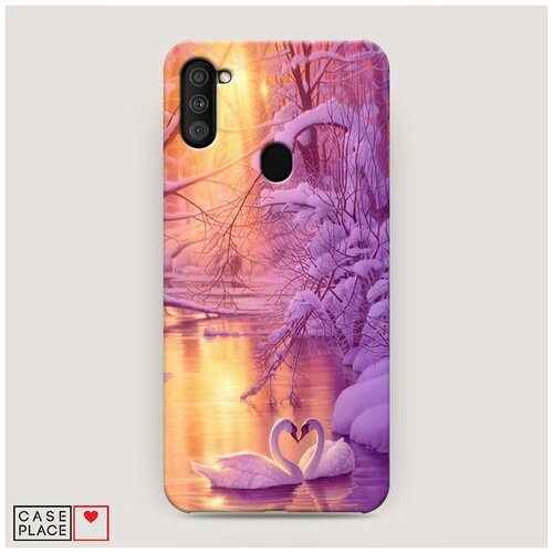 фото Чехол пластиковый samsung galaxy m11 зима 1 case place
