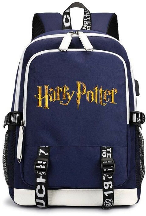 Рюкзак Гарри Поттер (Harry Potter) синий с USB-портом №3