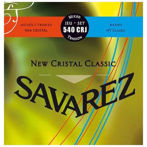 Струны для классических гитар SAVAREZ 540CRJ NEW CRISTAL CLASSIC смешанного натяжения.