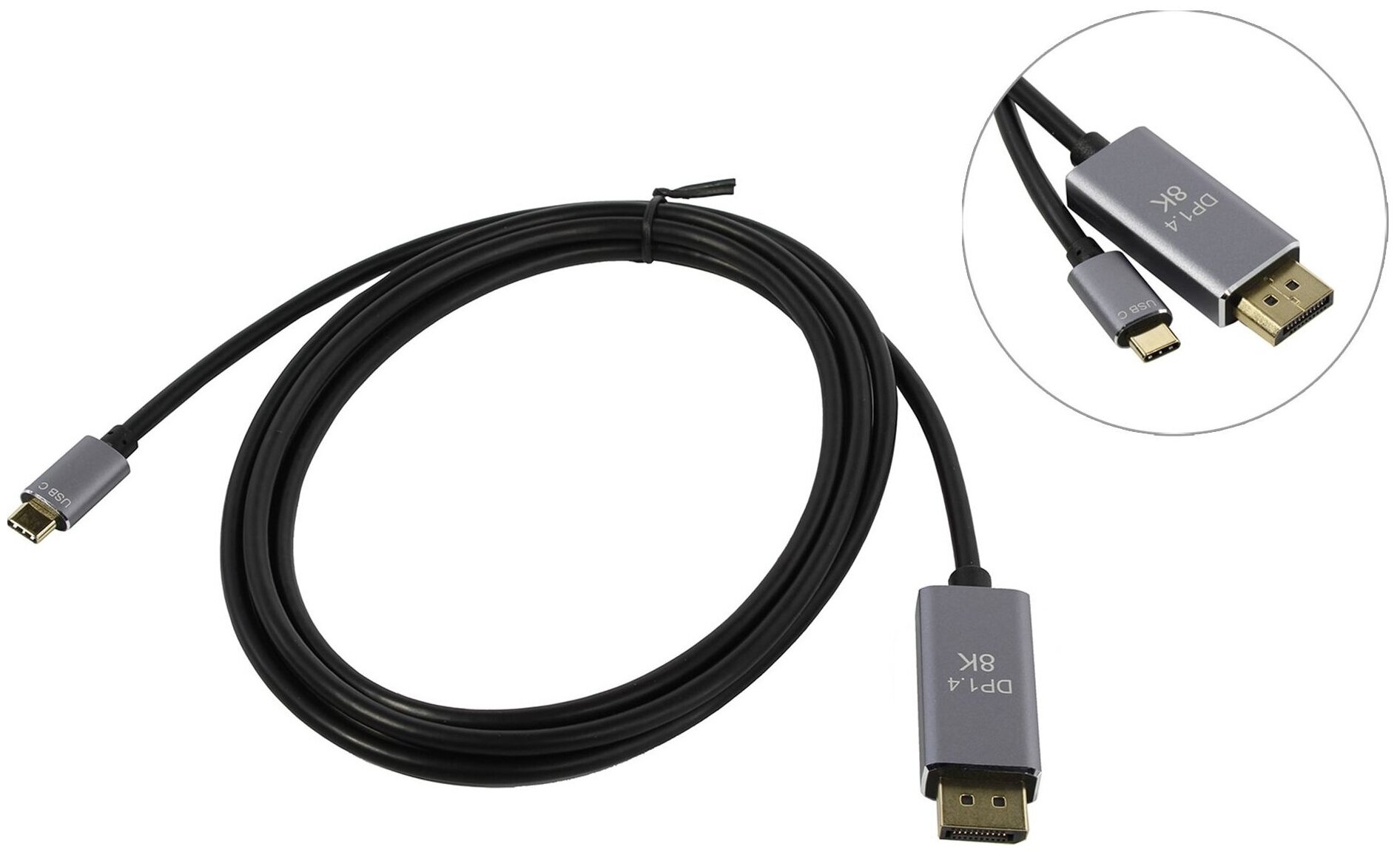 Аксессуар KS-is DisplayPort - Type-C 1.4m KS-536