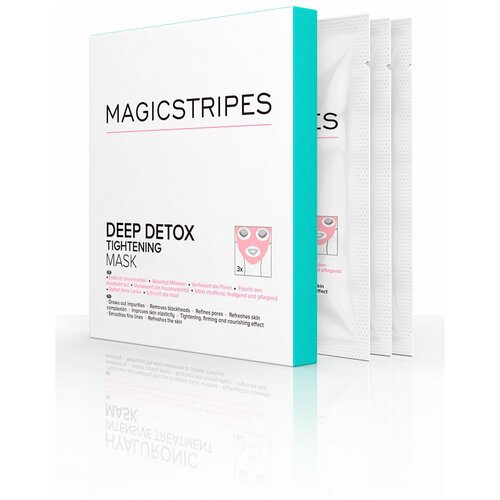 фото Маска magicstripes для глубокой очистки, повышающая упругость, 3 шт.