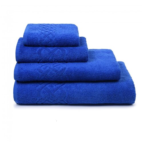 фото Полотенце plait - 30х70, 50х90, 70х130, 100х150 см - цвет 148 - синий (комплект - 4 шт) дм