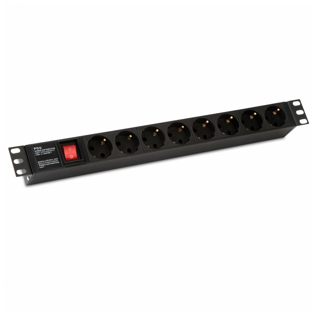 Блок розеток (PDU) Hyperline (SHE19-8SH-S-IEC)