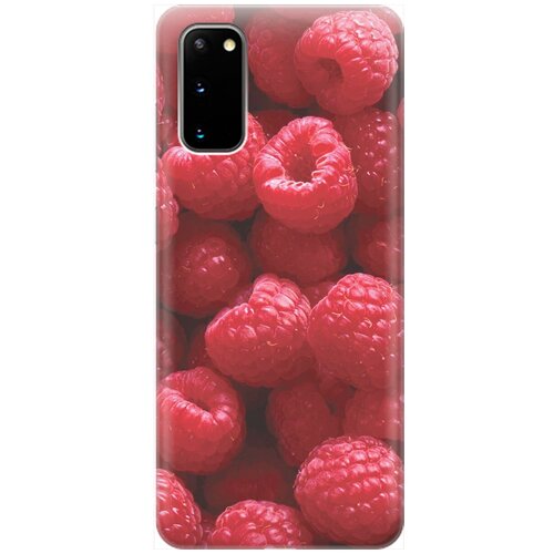 фото Re:pa накладка transparent для samsung galaxy s20 с принтом "малинки"