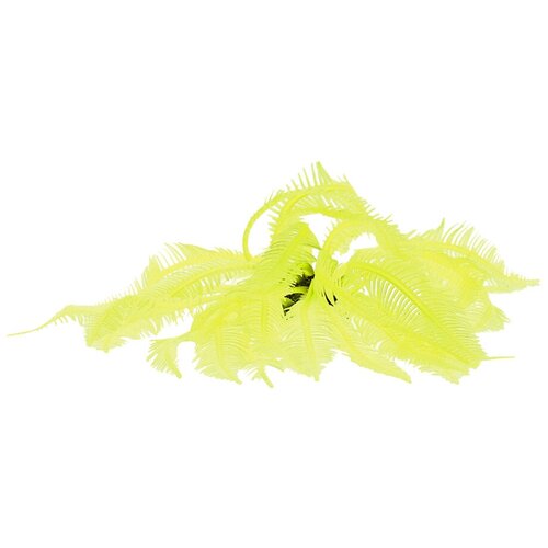 Декор для аквариума Коралл силиконовый Vitality желтый 4,5 х 4,5 х 12 см (1 шт)