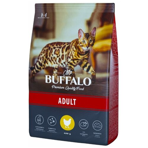 Mr.Buffalo ADULT для кошек с Курицей, 0,4кг