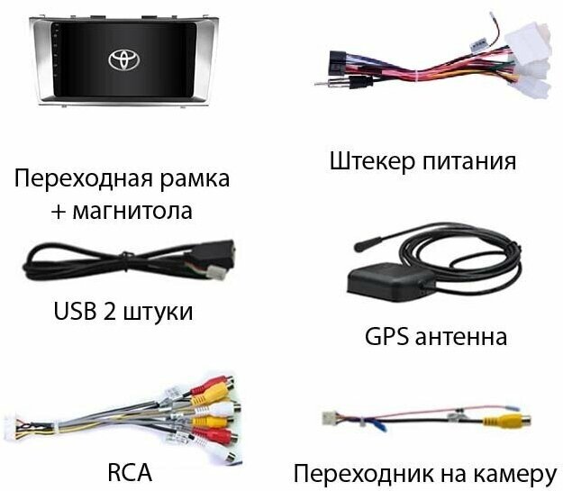 Магнитола Android Toyota Camry V40 2006-2012 1/16GB