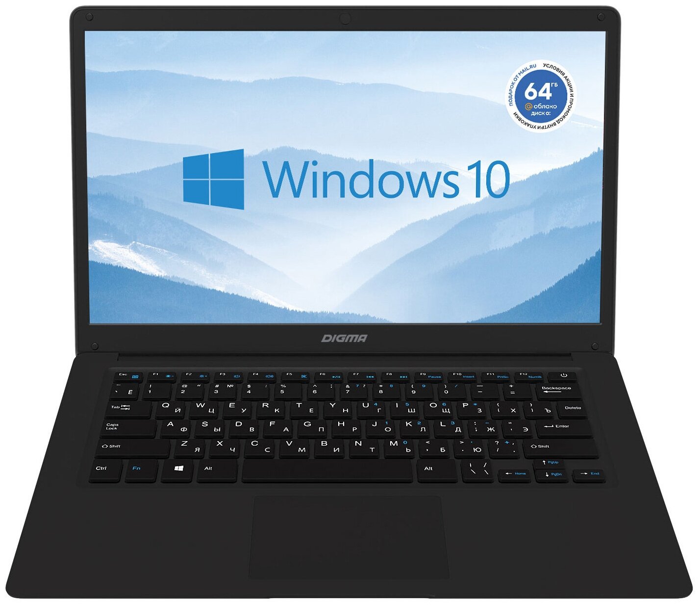 Ноутбук Digma EVE 14 C414 Celeron N3350 4Gb eMMC128Gb Intel HD Graphics 500 14" IPS FHD 1920x1080 Wi