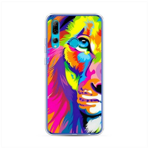 фото Силиконовый чехол "красочная морда льва" на huawei p smart plus 2019 / хуавей п смарт 2019 case place